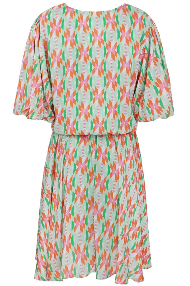 LYSA DRESS 25ZFSF03 011754 OFFWHITE/EDGE WATER GREEN